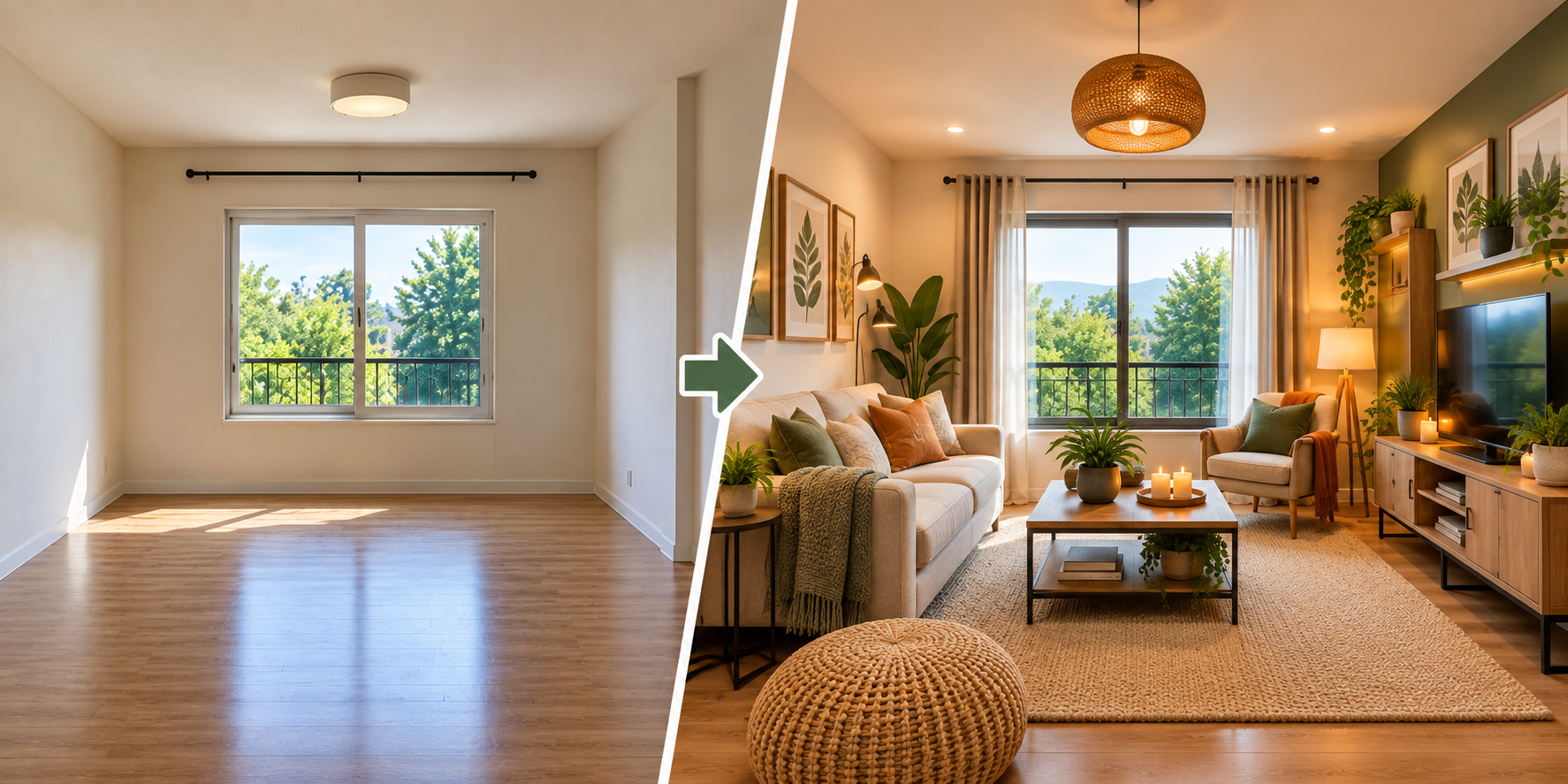 Small Living Room Makeover - Nest & Nook
