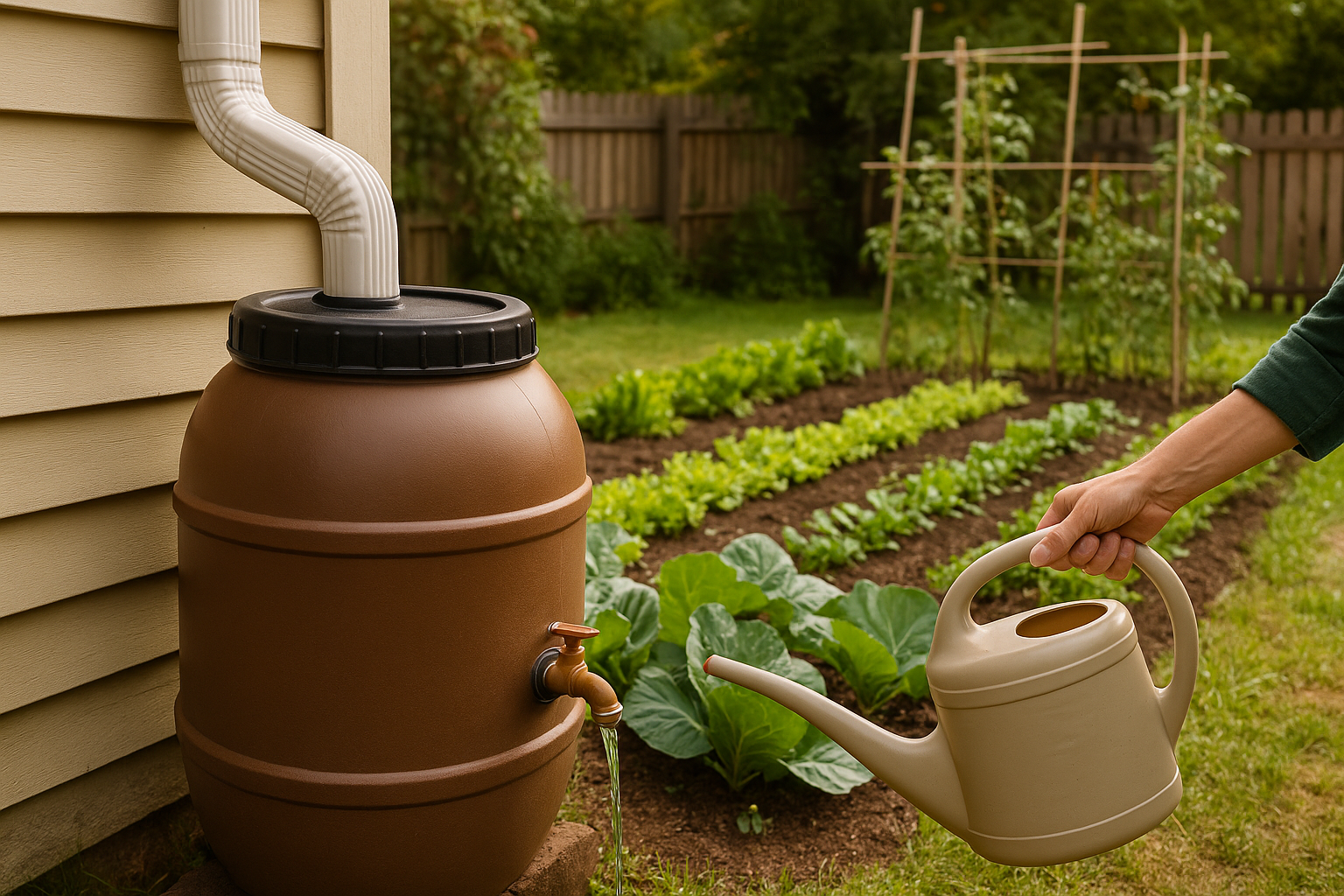 How to Store Rainwater for a Small Home Garden